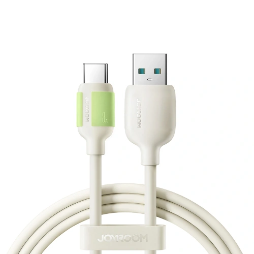 Kabel USB-A / USB-C Joyroom S-A53 3A z fluorescencyjną końcówką 2m beżowy