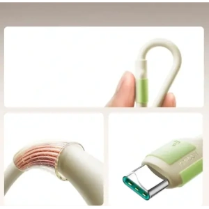 Hurtownia GSM - Joyroom S-A53 3A USB-A / USB-C kabel s fluoreskujícím hrotem 2m béžový - JYR1144 - {ean13} - Hurt