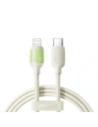 Joyroom S-A53 30W USB-C / Lightning-Kabel mit fluoreszierender Spitze 2m beige