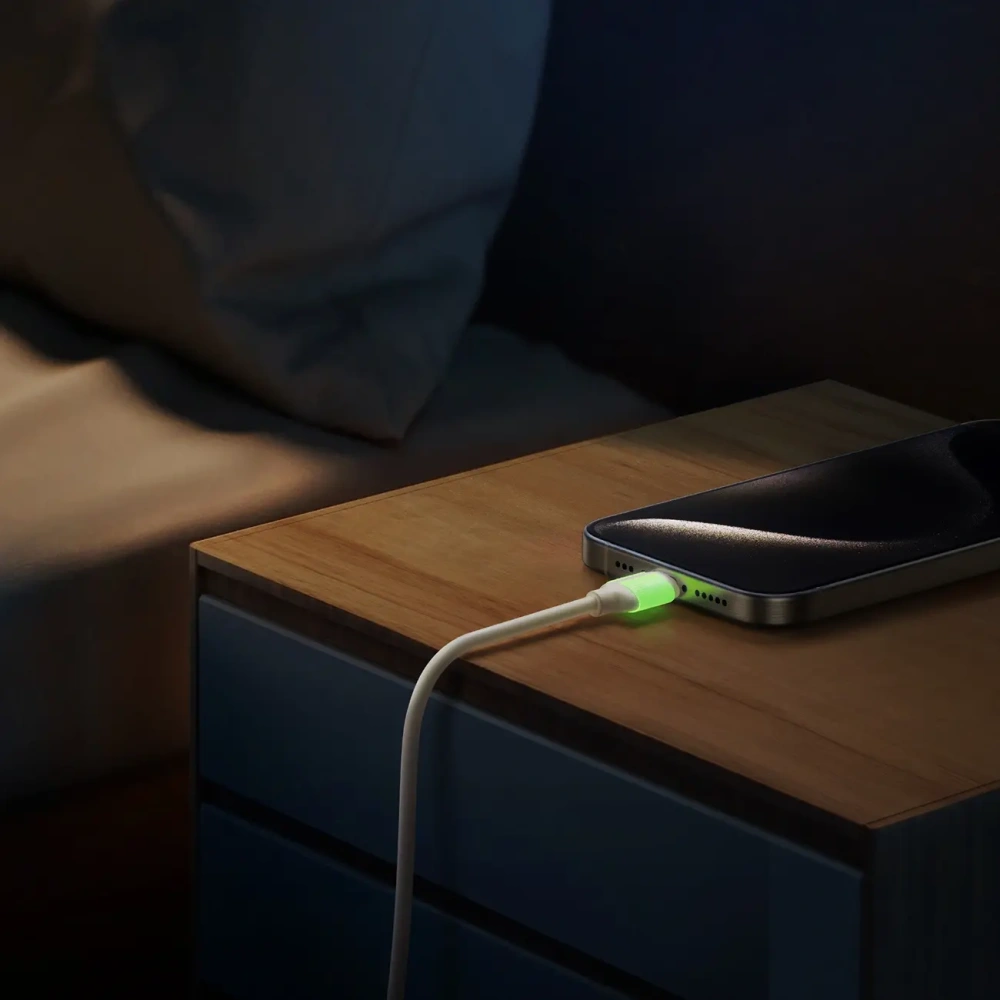 Hurtownia GSM - Joyroom S-A53 60W USB-C / USB-C kabel s fluorescenčním hrotem 2m béžový - JYR1146 - {ean13} - Hurt