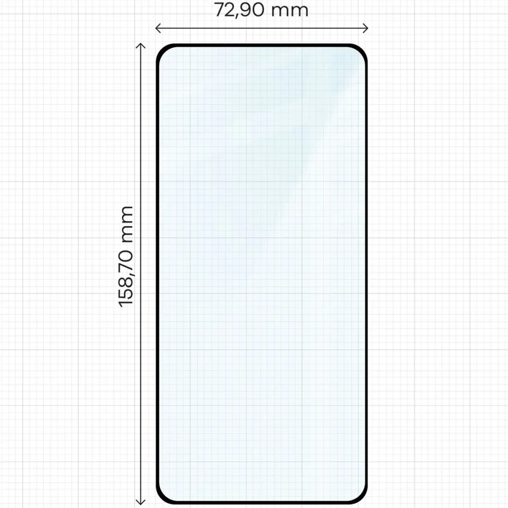 Hurtownia GSM - Bizon Glass Edge 2 OnePlus 13R cadru negru - BIZ8828 - {ean13} - Hurt