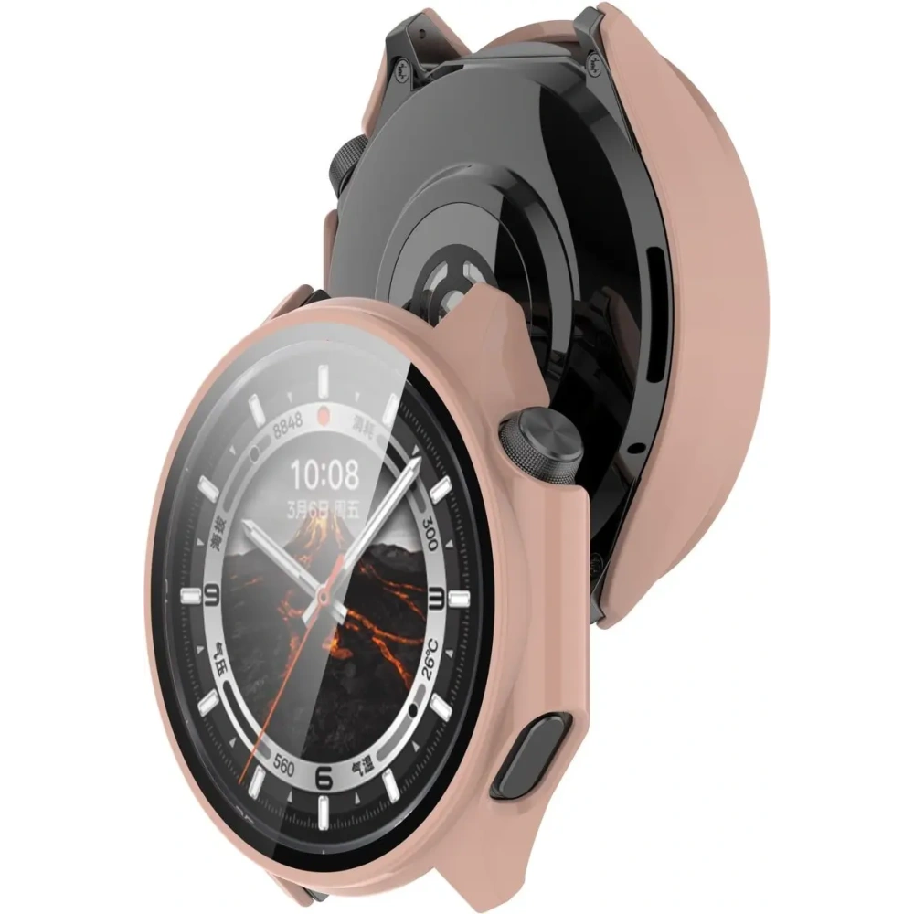 Hurtownia GSM - Bizon Pouzdro + Skleněné Hodinky OnePlus Watch 3 / Oppo Watch X2 růžové - BIZ8829 - {ean13} - Hurt