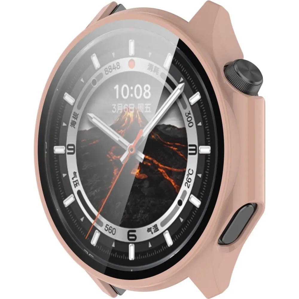 Hurtownia GSM - Bizon Pouzdro + Skleněné Hodinky OnePlus Watch 3 / Oppo Watch X2 růžové - BIZ8829 - {ean13} - Hurt