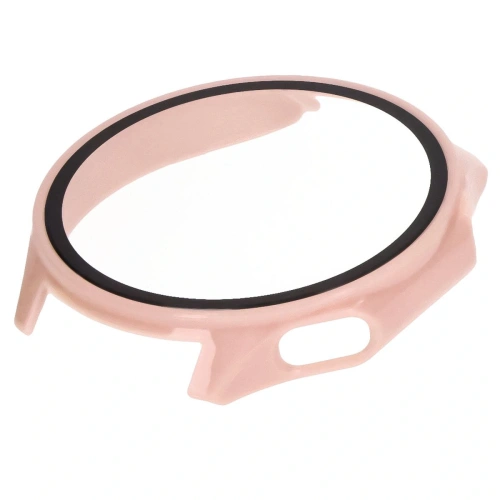 Etui ze szkłem do zegarka Bizon Case+Glass Watch do OnePlus Watch 3 / Oppo Watch X2 różowe