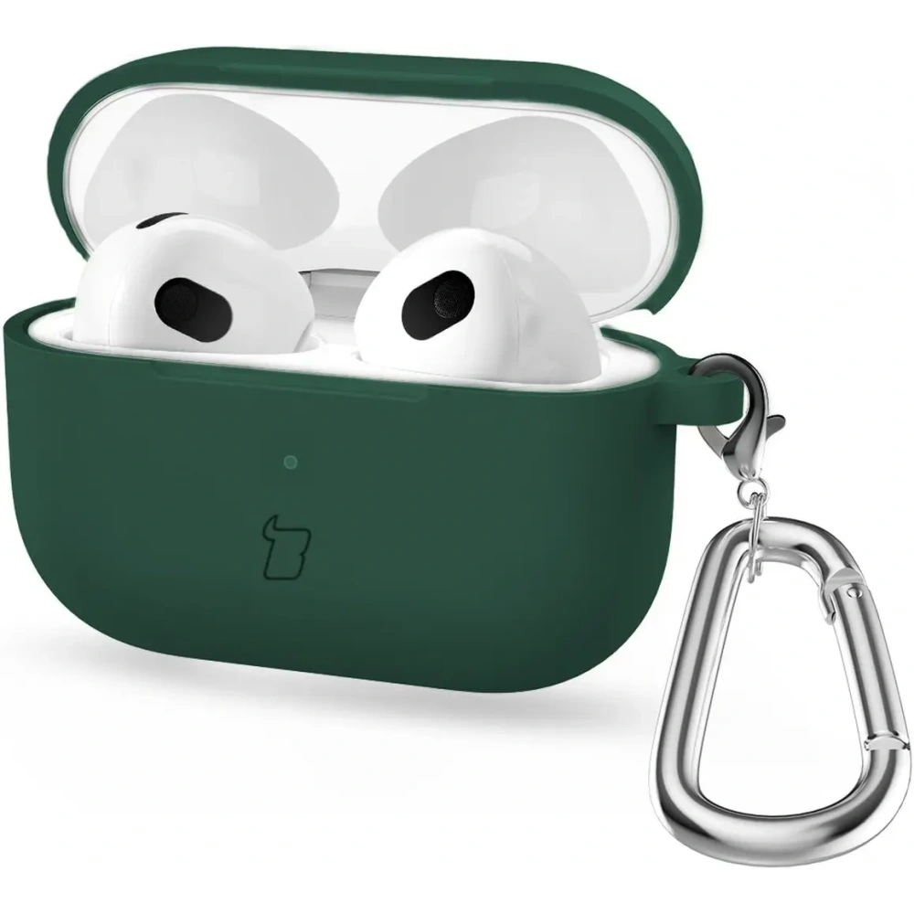 Hurtownia GSM - Bizon Case sluchátka silikon Apple AirPods 4 tmavě zelená - BIZ8832 - {ean13} - Hurt