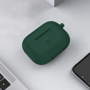Wholesale Bizon Case Headphone Silicone Apple AirPods 4 dark green - BIZ8832 - {ean13} - Hurt
