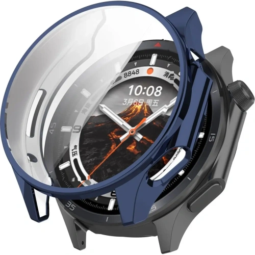 Etui z osłoną ekranu Bizon Case Watch Felipe do OnePlus Watch 3 / Oppo Watch X2 niebieskie