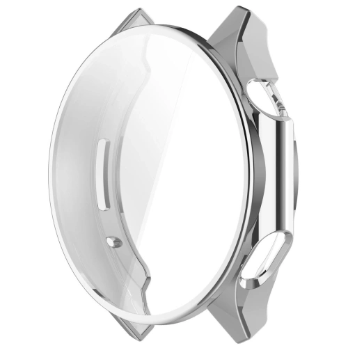 Etui z osłoną ekranu Bizon Case Watch Felipe do OnePlus Watch 3 / Oppo Watch X2 srebrne