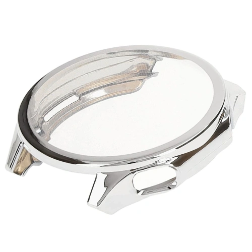 Etui z osłoną ekranu Bizon Case Watch Felipe do OnePlus Watch 3 / Oppo Watch X2 srebrne