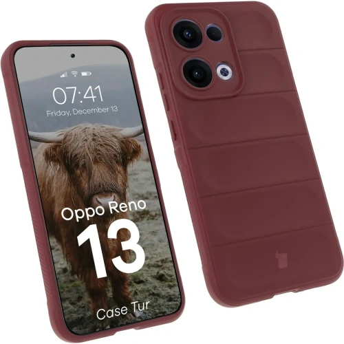 Pancerne etui Bizon Case Tur do Oppo Reno13 ciemnofioletowe