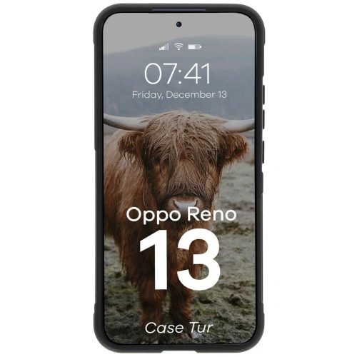 Pancerne etui Bizon Case Tur do Oppo Reno13 czarne