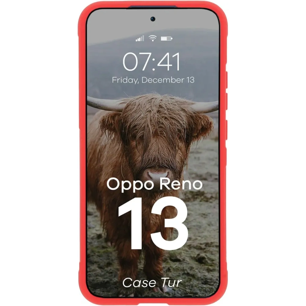 Hurtownia GSM - Pancerne etui Bizon Case Tur do Oppo Reno13 czerwone - BIZ8837 - {ean13} - Hurt