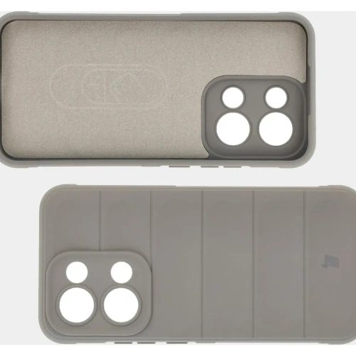 Pancerne etui Bizon Case Tur do Oppo Reno13 jasnoszare