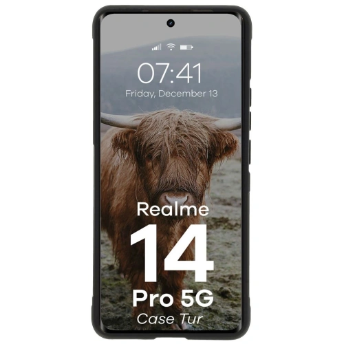 Pancerne etui Bizon Case Tur do Realme 14 Pro 5G czarne