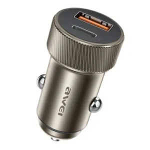 Wholesale AWEI C-857 33W USB-A, USB-C car charger brown - AWEI240 - {ean13} - Hurt