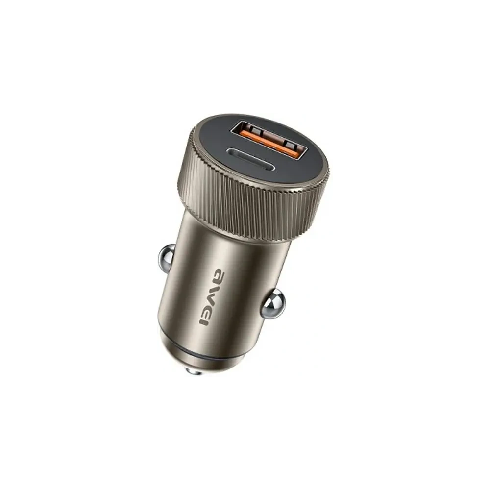 Hurtownia GSM - AWEI C-857 33W USB-A, USB-C Autoladegerät braun - AWEI240 - {ean13} - Hurt