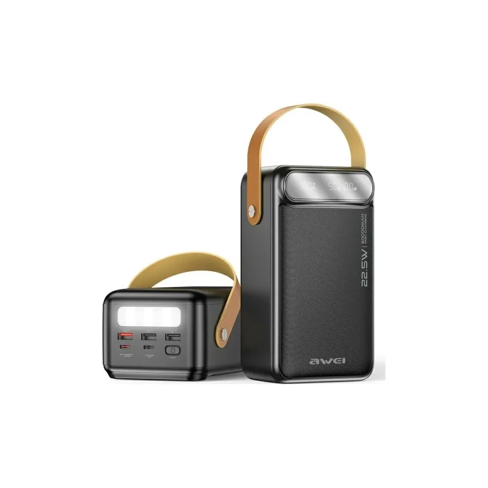 Hurtownia GSM - AWEI P101K 60000mAh 22.5W powerbanka černá - AWEI241 - {ean13} - Hurt