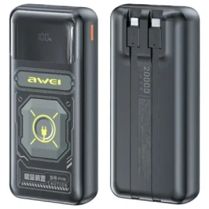 Wholesale AWEI P99K 20000mAh 22.5W powerbank black - AWEI242 - {ean13} - Hurt
