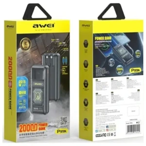 Wholesale AWEI P99K 20000mAh 22.5W powerbank black - AWEI242 - {ean13} - Hurt