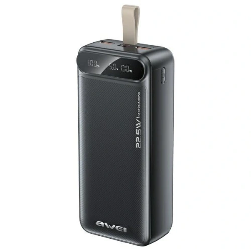 Powerbank AWEI PA-12 30000mAh 22.5W czarny/black