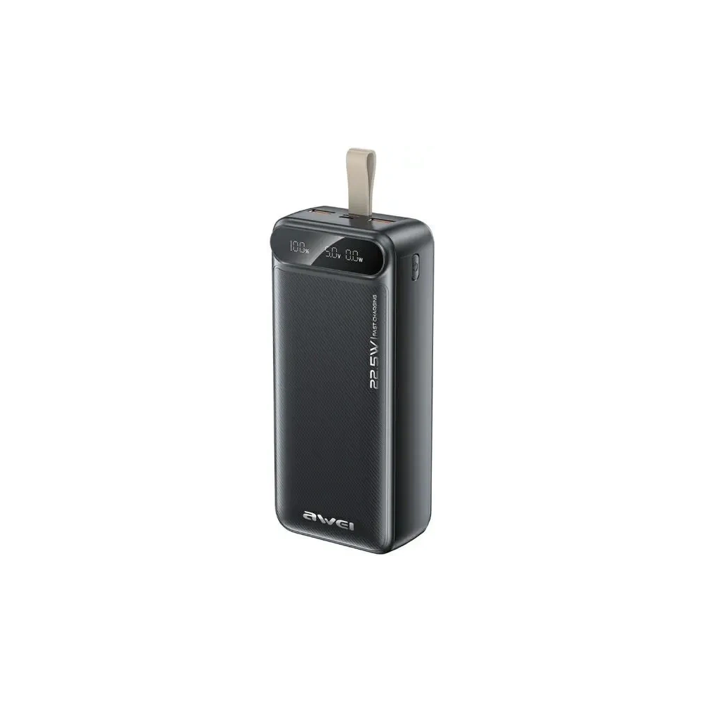 Wholesale AWEI PA-12 30000mAh 22.5W powerbank black - AWEI243 - {ean13} - Hurt