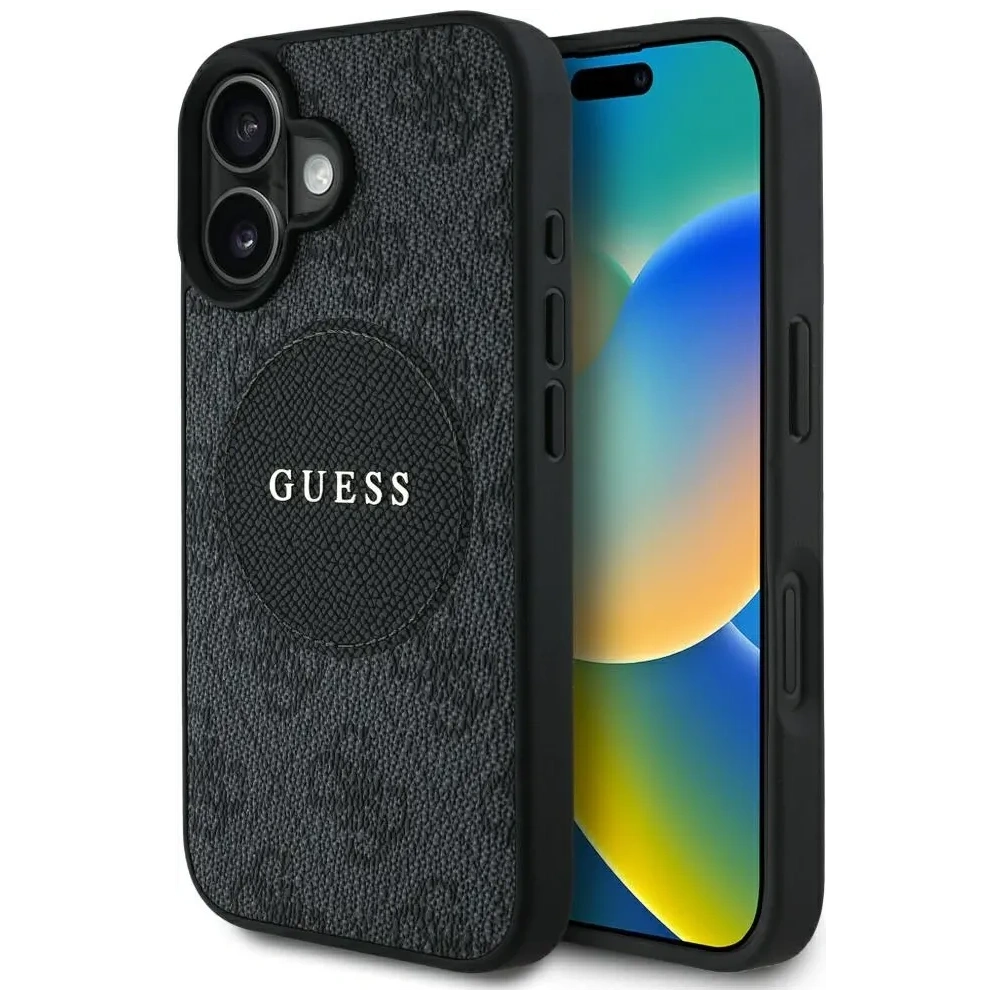 Hurtownia GSM - Etui Guess 4G Circle Classic Logo MagSafe do Apple iPhone 16 czarny - GUE4476 - {ean13} - Hurt