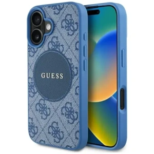 Wholesale Guess 4G Circle Classic Logo MagSafe Apple iPhone 16 blue - GUE4477 - {ean13} - Hurt