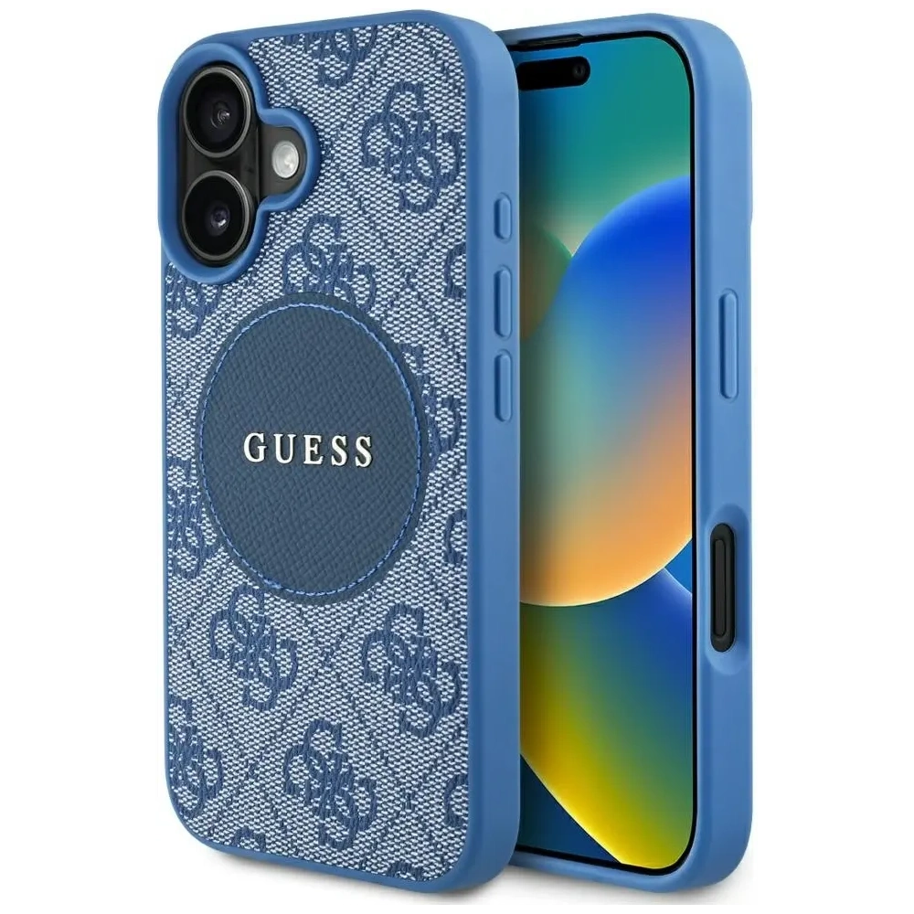 Hurtownia GSM - Guess 4G Circle Classic Logo MagSafe Apple iPhone 16 kék - GUE4477 - {ean13} - Hurt