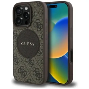 Hurtownia GSM - Guess 4G Circle Classic Logo MagSafe Apple iPhone 16 Pro hnědý - GUE4478 - {ean13} - Hurt