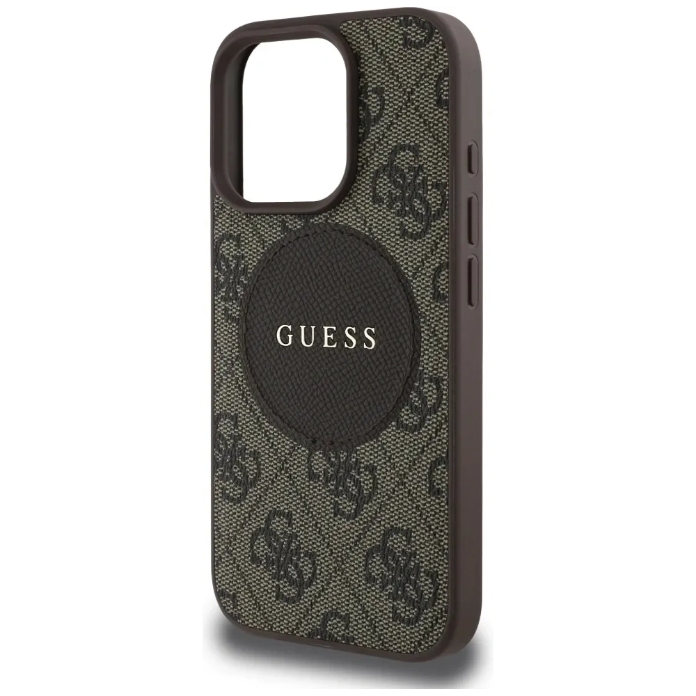 Hurtownia GSM - Guess 4G Circle Classic Logo MagSafe Apple iPhone 16 Pro hnědý - GUE4478 - {ean13} - Hurt