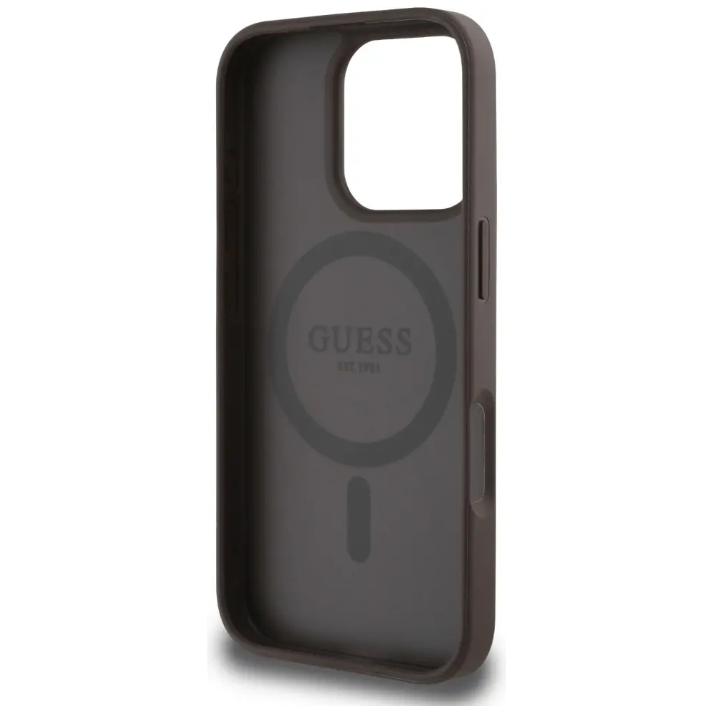 Hurtownia GSM - Guess 4G Circle Classic Logo MagSafe Apple iPhone 16 Pro hnědý - GUE4478 - {ean13} - Hurt