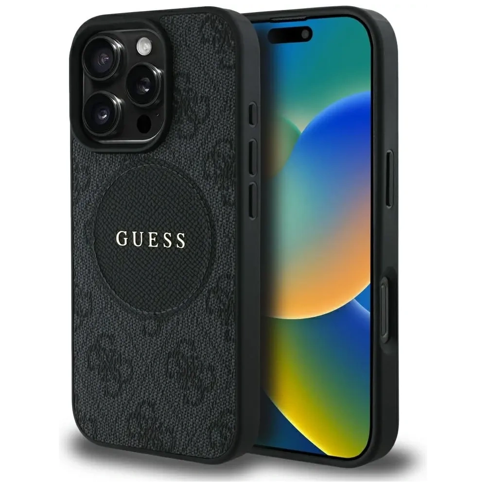 Hurtownia GSM - Guess 4G Circle Classic Logo MagSafe Apple iPhone 16 Pro černá - GUE4479 - {ean13} - Hurt