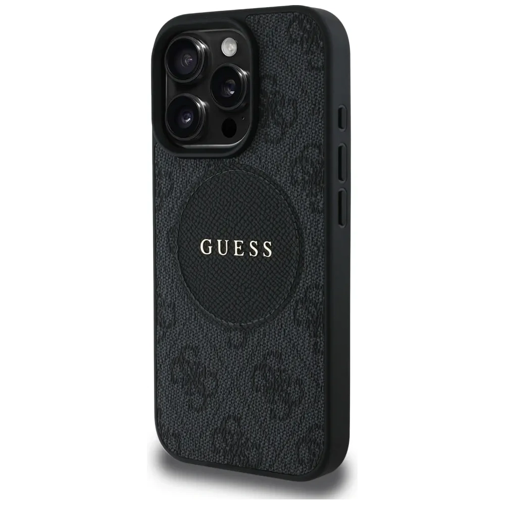 Hurtownia GSM - Guess 4G Circle Classic Logo MagSafe Apple iPhone 16 Pro černá - GUE4479 - {ean13} - Hurt