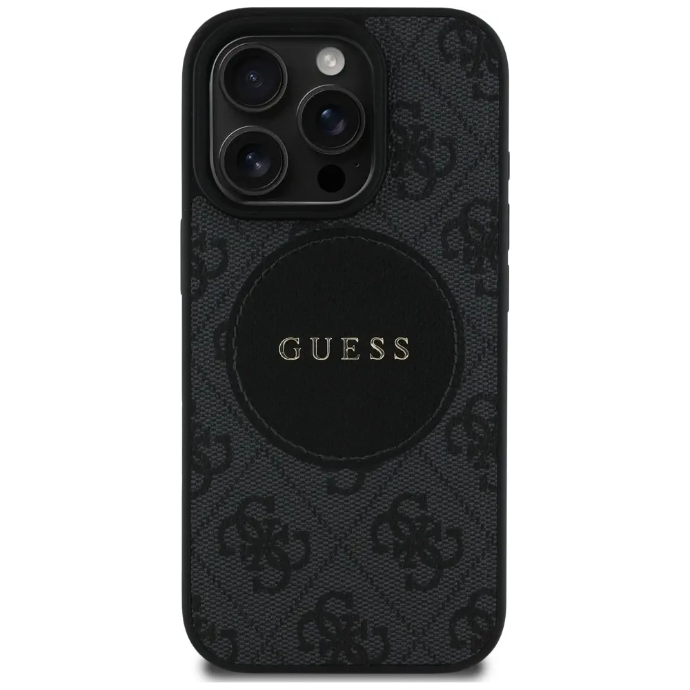 Hurtownia GSM - Guess 4G Circle Classic Logo MagSafe Apple iPhone 16 Pro černá - GUE4479 - {ean13} - Hurt
