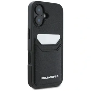 Hurtownia GSM - Karl Lagerfeld HC Grained PU Karta Metal Elong Apple iPhone 16 černý - KLD21988 - {ean13} - Hurt