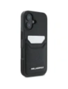 Hurtownia GSM - Karl Lagerfeld HC Grained PU Kartenfach Metall Elong Apple iPhone 16 schwarz - KLD21988 - {ean13} - Hurt