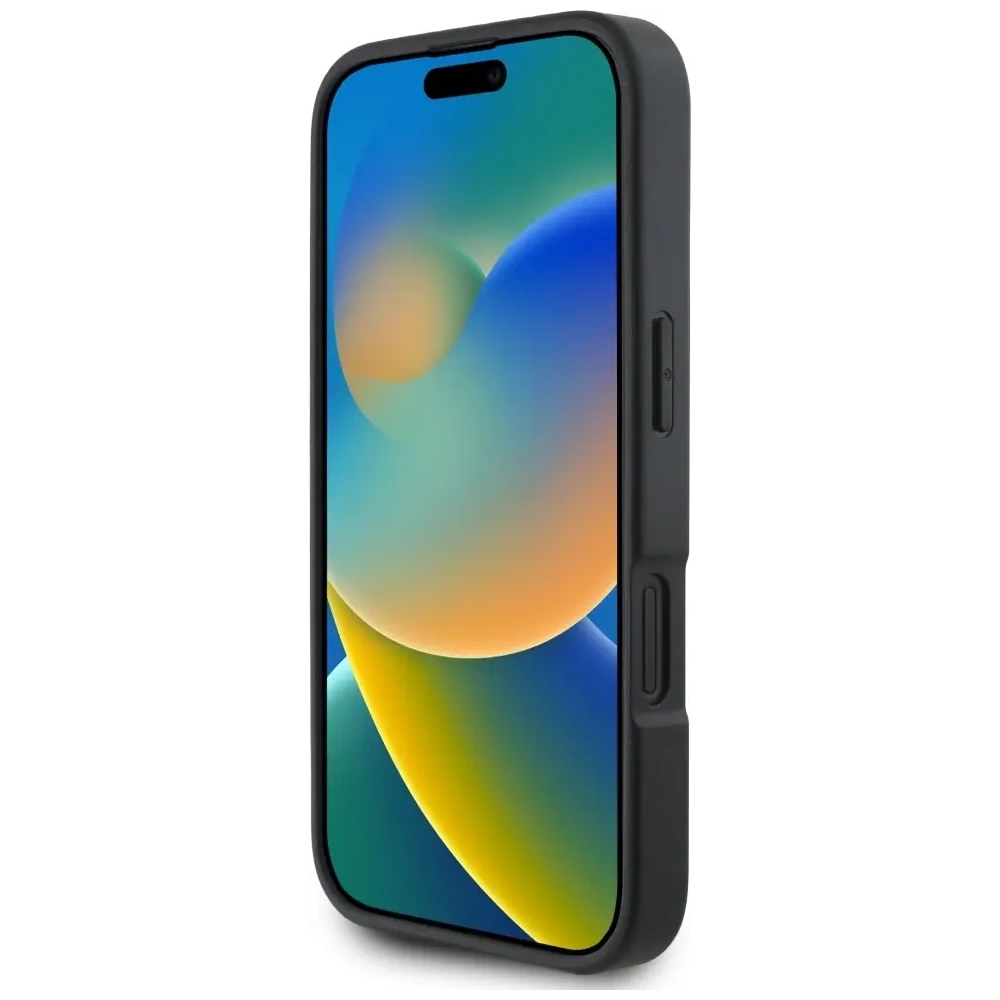 Hurtownia GSM - Karl Lagerfeld HC Grained PU Kártyafoglalat Fém Hosszabb Apple iPhone 16 fekete - KLD21988 - {ean13} - Hurt