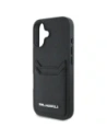 Hurtownia GSM - Karl Lagerfeld HC Grained PU Kartenfach Metall Elong Apple iPhone 16 schwarz - KLD21988 - {ean13} - Hurt