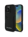 Karl Lagerfeld HC Grained PU Cardslot Metal Elong Apple iPhone 16 Pro černá