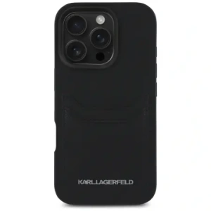 Hurtownia GSM - Karl Lagerfeld HC Grained PU Cardslot Metal Elong Apple iPhone 16 Pro černá - KLD21989 - {ean13} - Hurt