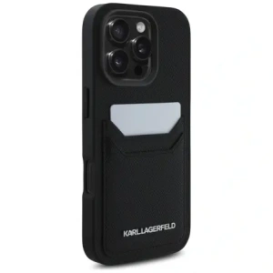 Hurtownia GSM - Karl Lagerfeld HC Grained PU Cardslot Metal Elong Apple iPhone 16 Pro černá - KLD21989 - {ean13} - Hurt