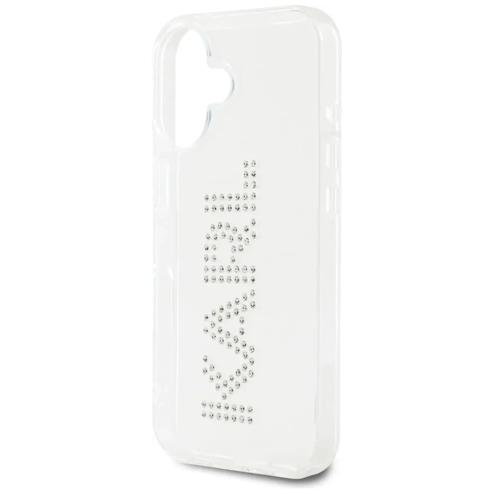 Hurtownia GSM - Karl Lagerfeld IML kamínky logo Apple iPhone 16 průhledný - KLD21991 - {ean13} - Hurt