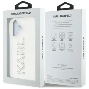 Hurtownia GSM - Karl Lagerfeld Logo cu strasuri IML Apple iPhone 16 transparent - KLD21991 - {ean13} - Hurt