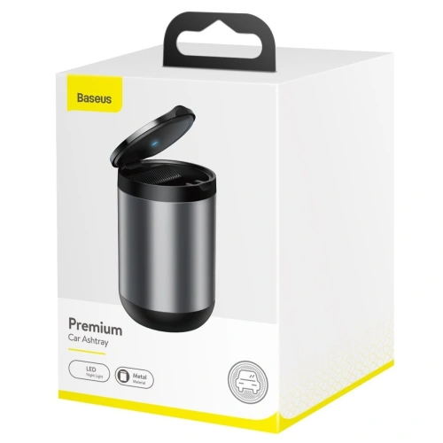 Baseus Car Ashtray Popielniczna Samochodowa LED