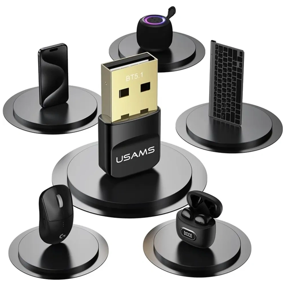 Hurtownia GSM - USAMS ZB321 USB-A Bluetooth 5.1 adapter fekete - USA1229 - {ean13} - Hurt
