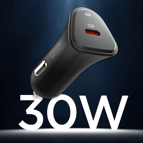 Ładowarka samochodowa Spigen Essential EV301 1-port USB-C Car Charger 30W Black