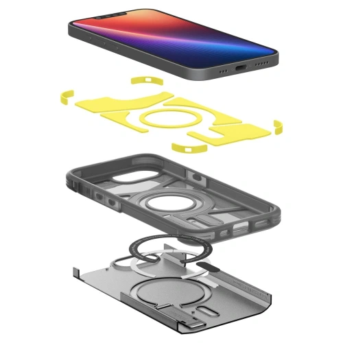 Etui Spigen Tough Armor Mag MagSafe Apple iPhone 16e Frost Black