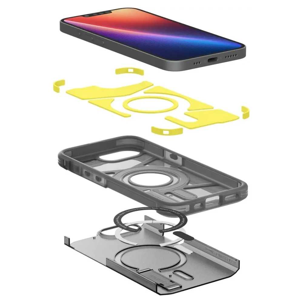Hurtownia GSM - Spigen Tough Armor Mag MagSafe Apple iPhone 16e Fagyott Fekete - SPN16738 - {ean13} - Hurt