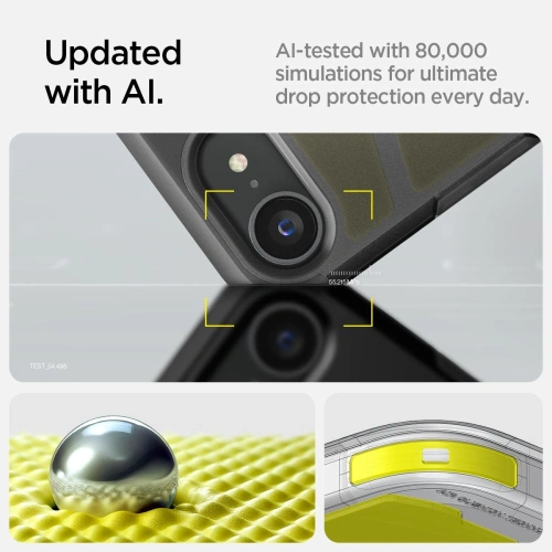 Etui Spigen Tough Armor Mag MagSafe Apple iPhone 16e Frost Black