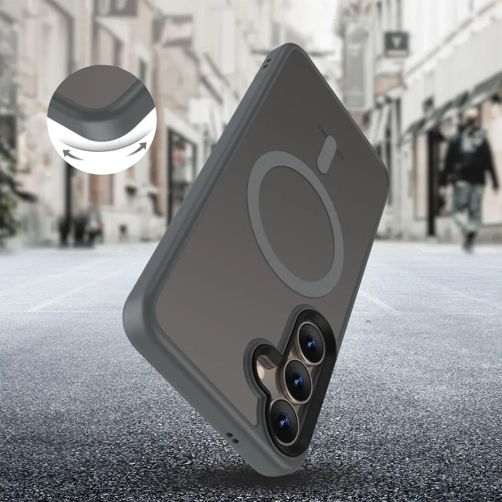 Wholesale Tech-Protect Magmat MagSafe Galaxy S25 Matte Titanium - THP4039 - {ean13} - Hurt